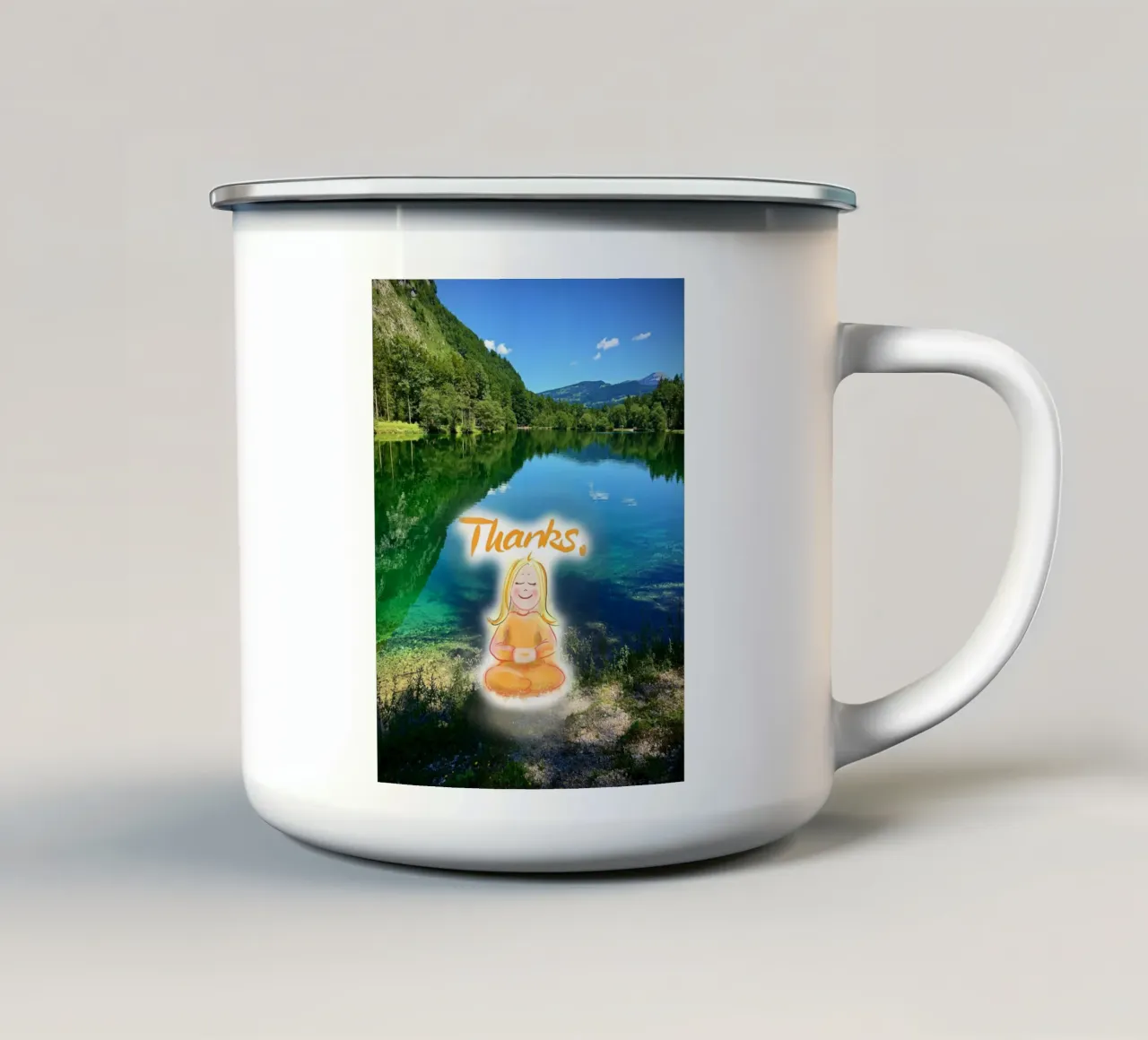 Danke! tazza in smalto da Happy 😃 Art 🎨 by Christine Schnoell