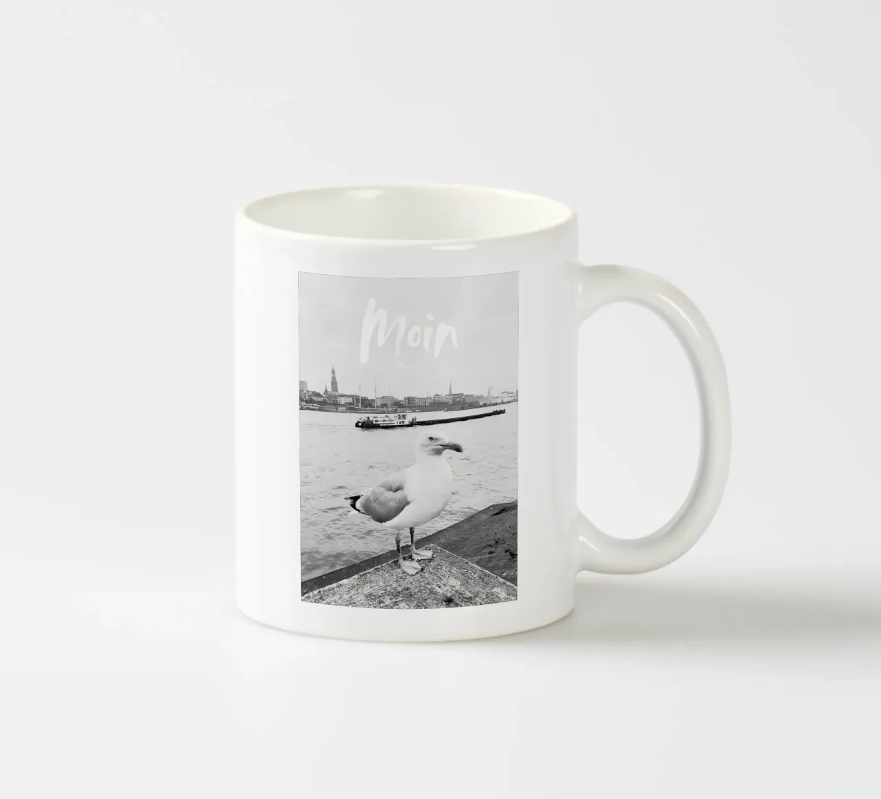 Hamburg | Möwe | Moin tazza in ceramica da DigiWunderwerk