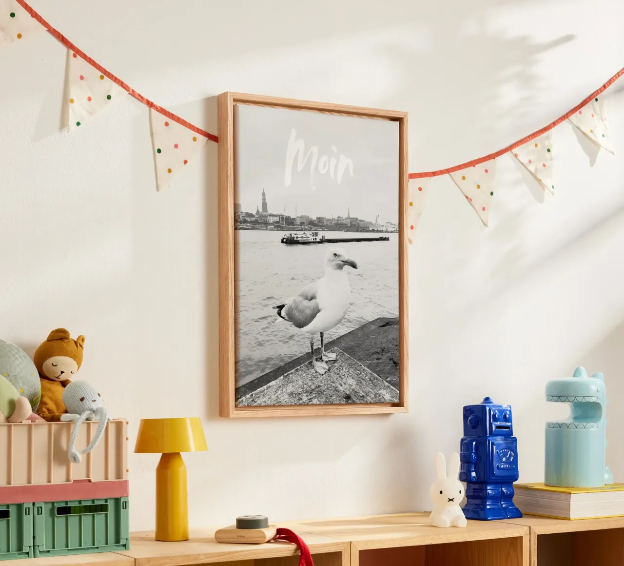 Hamburg | Möwe | Moin tela da DigiWunderwerk