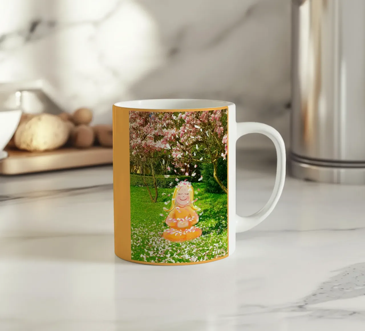 Dankbarkeit tazza in ceramica da Happy 😃 Art 🎨 by Christine Schnoell