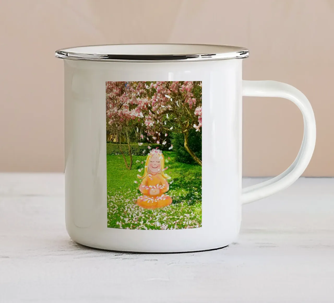 Dankbarkeit tazza in smalto da Happy 😃 Art 🎨 by Christine Schnoell
