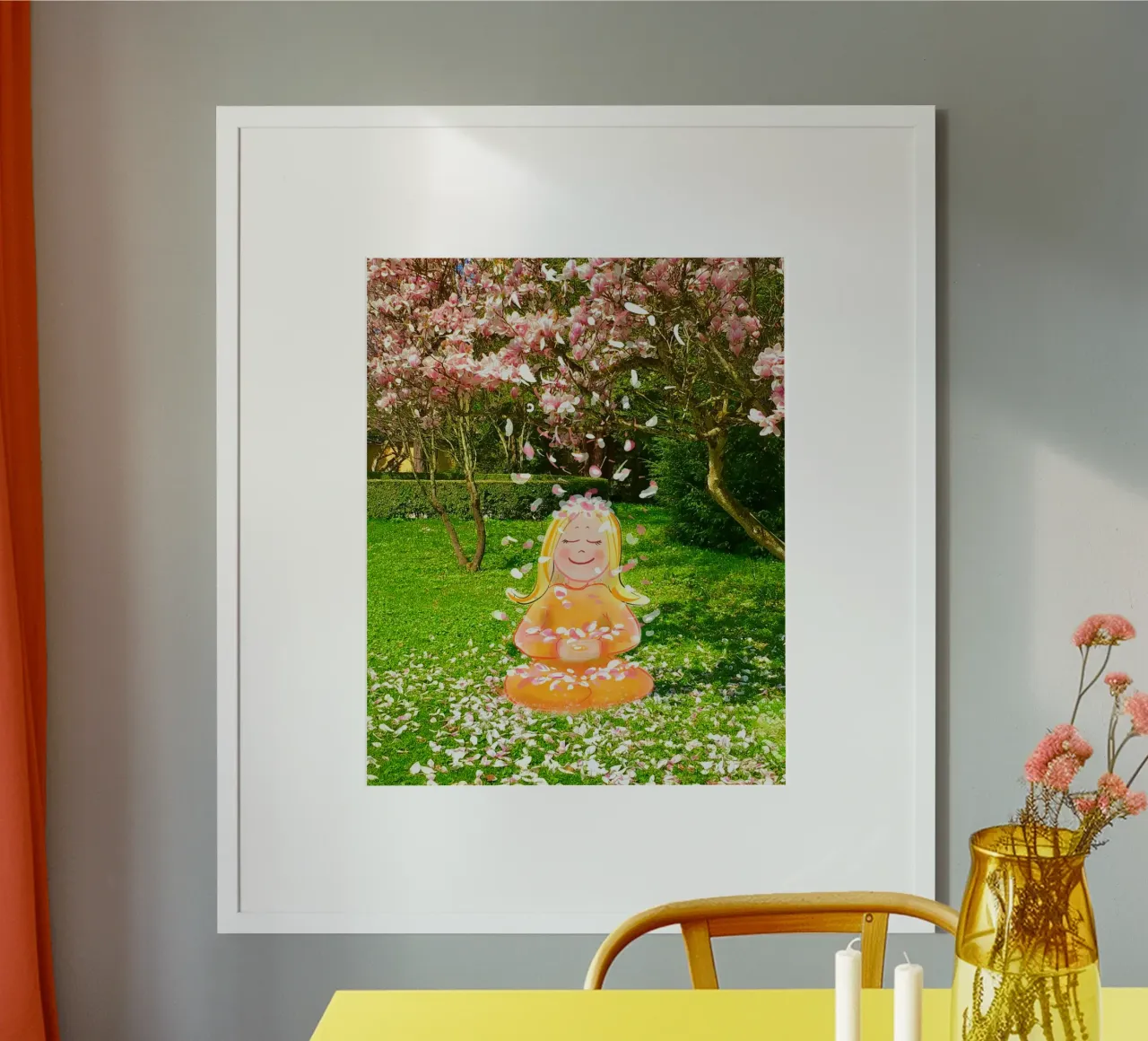 Dankbarkeit poster con telaio in plastica da Happy 😃 Art 🎨 by Christine Schnoell