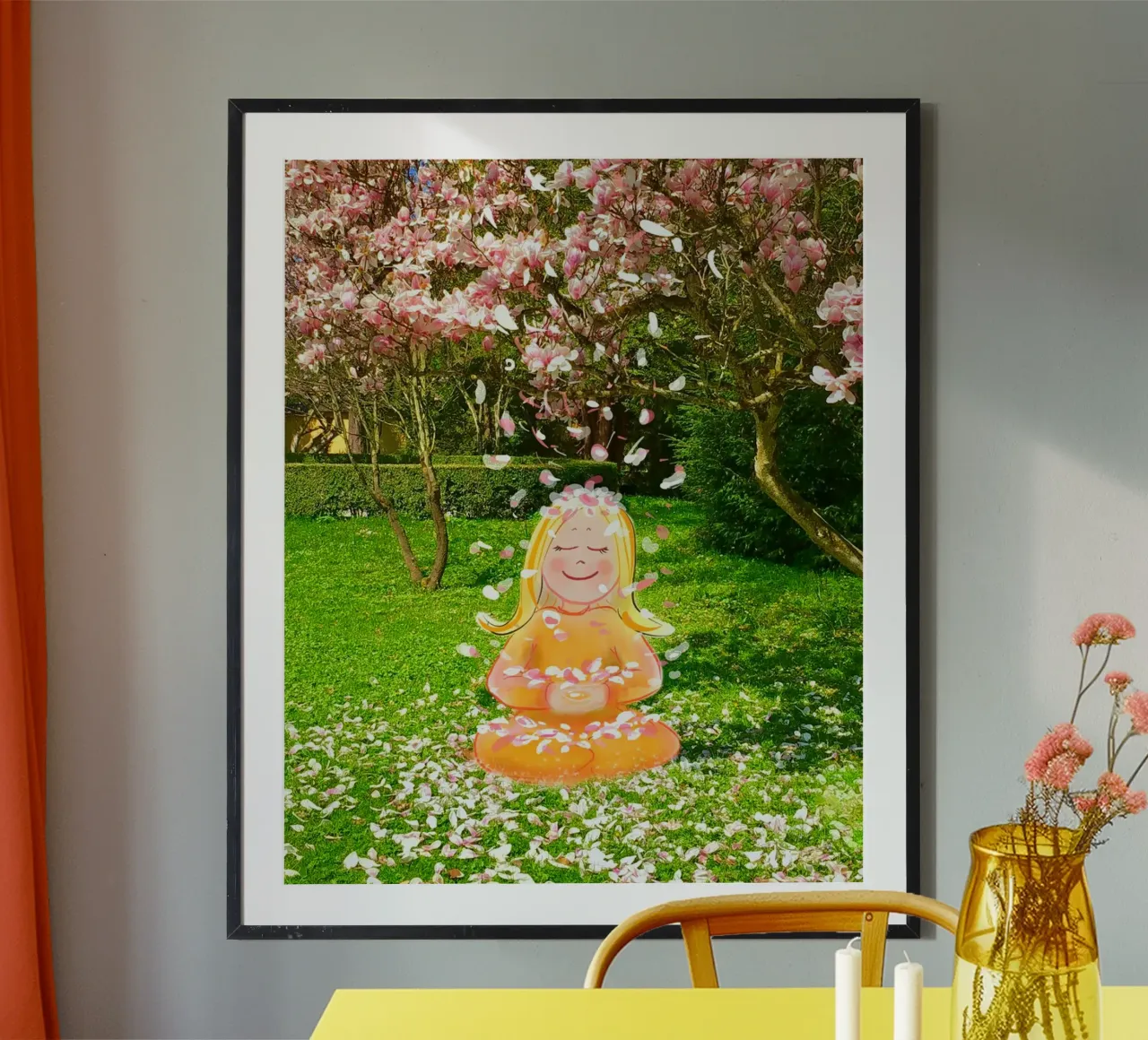 Dankbarkeit poster con telaio in plastica da Happy 😃 Art 🎨 by Christine Schnoell