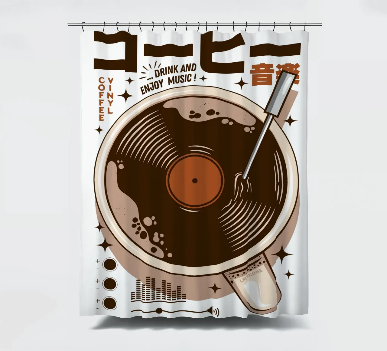 Giappone Caffè in vinile tenda da doccia da LM2KONE