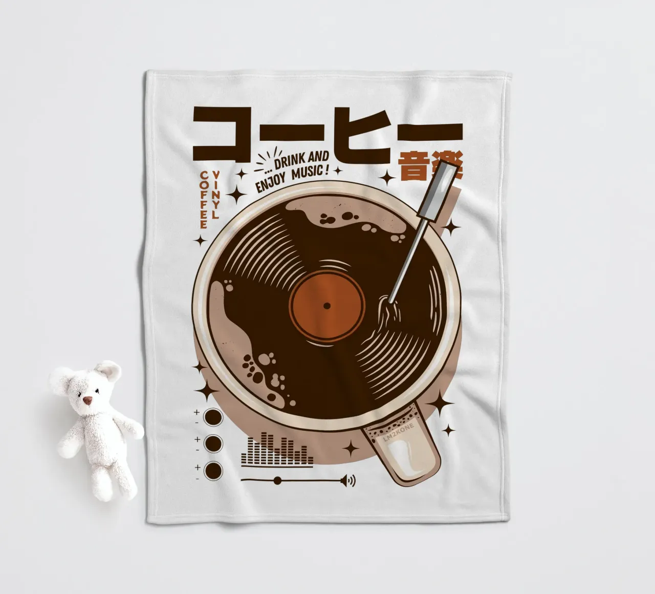 Giappone Caffè in vinile coperta in pile da LM2KONE
