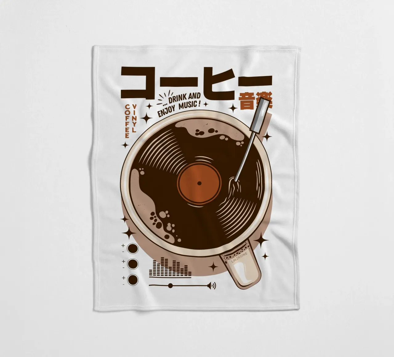 Giappone Caffè in vinile coperta in pile da LM2KONE