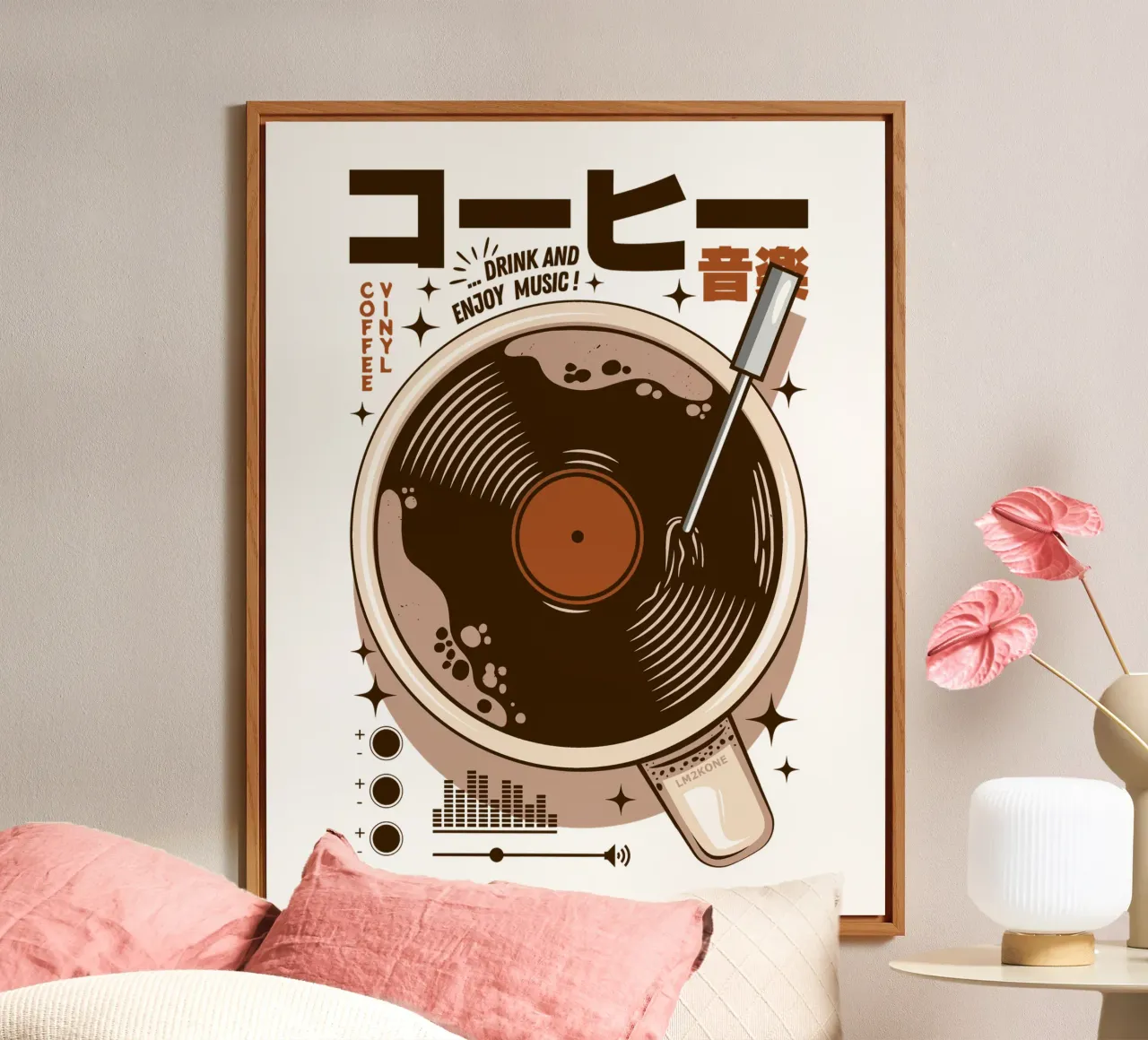 Giappone Caffè in vinile alluminio dibond da LM2KONE