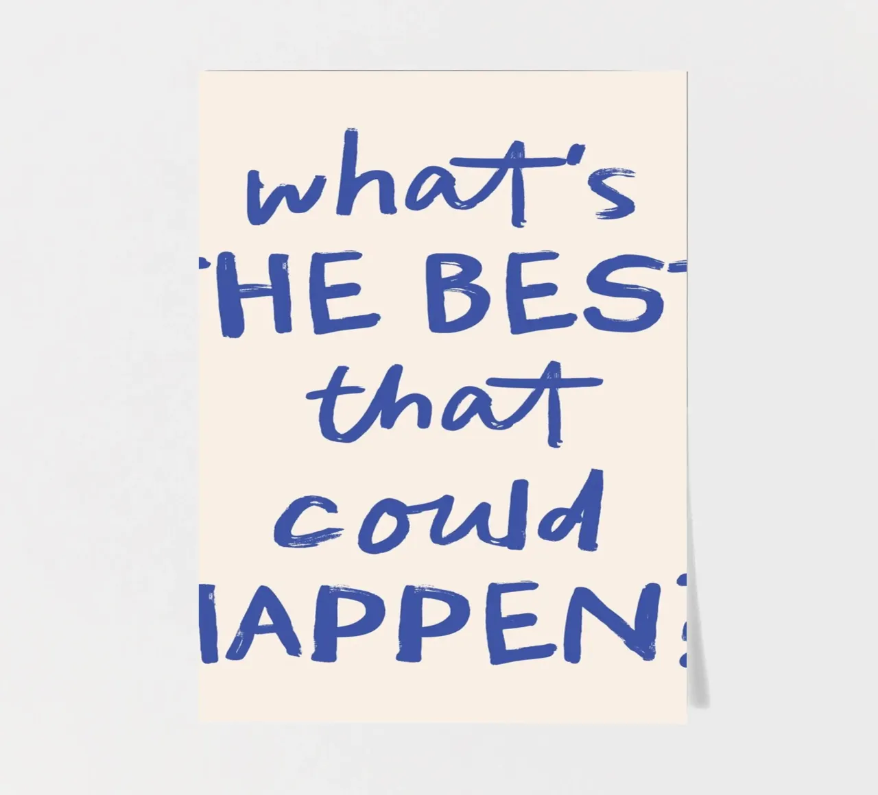 What's the Best that Could Happen - Motivational Quote sticker sheet by Print52