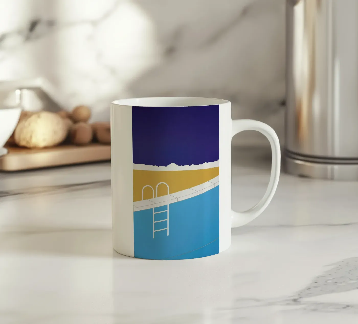 Desert Pool ceramic mug by Rosi Feist