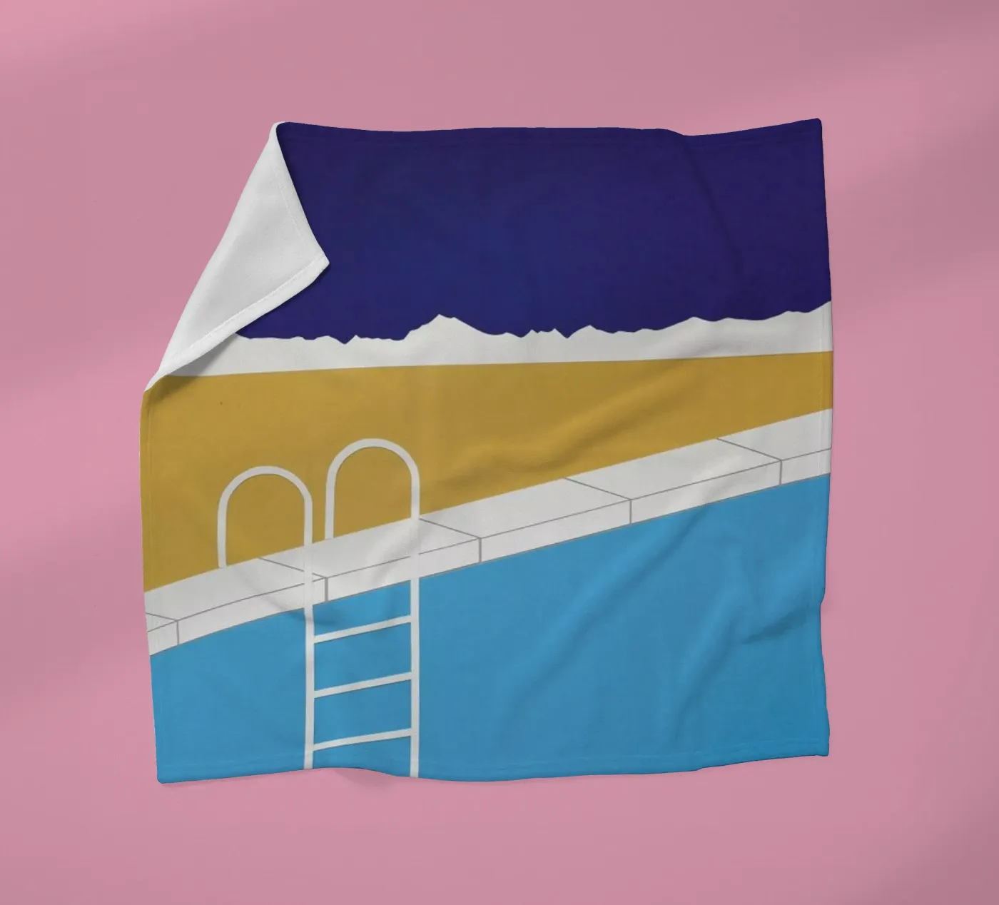 Desert Pool fleece blanket by Rosi Feist
