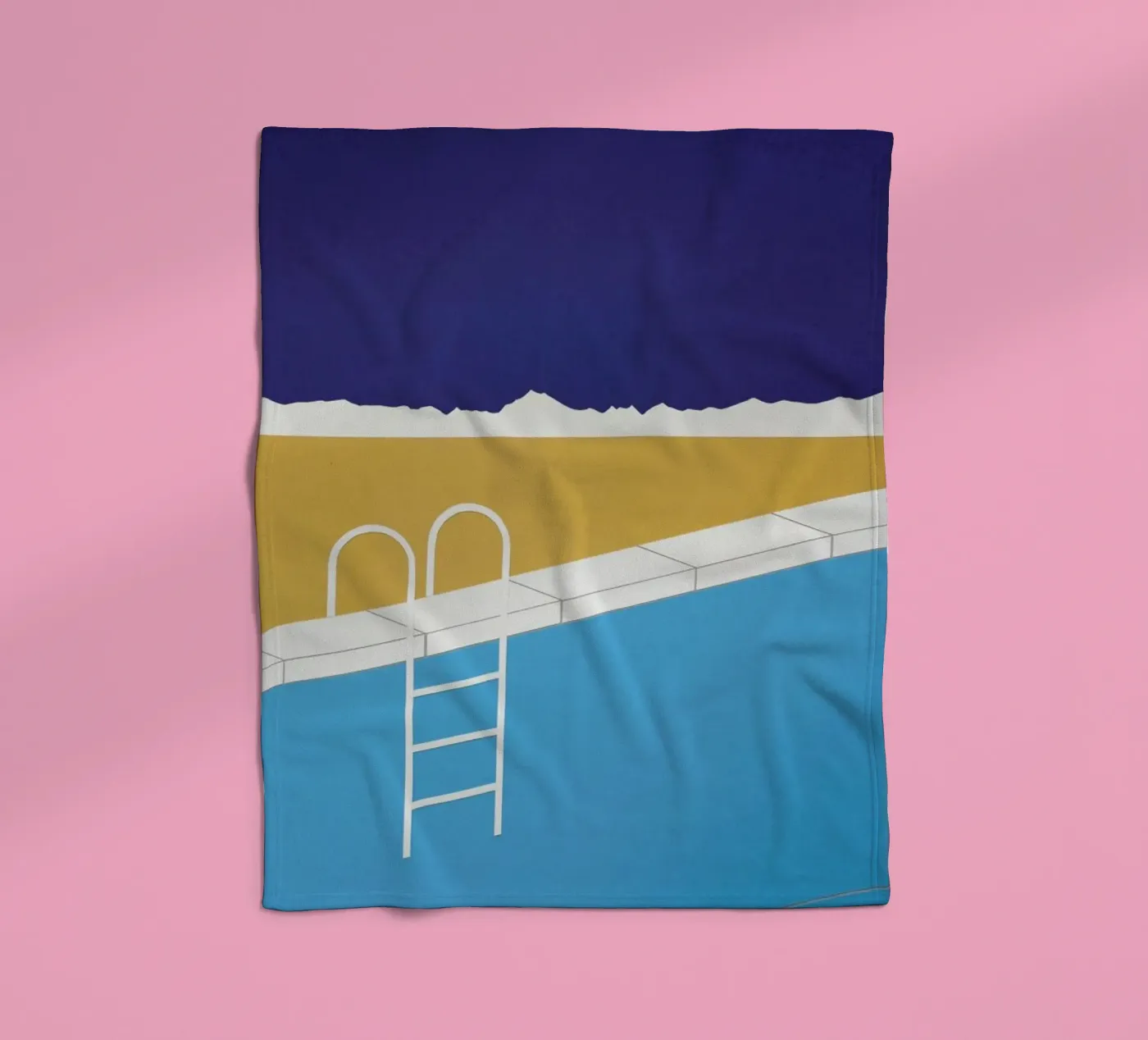 Desert Pool fleece blanket by Rosi Feist