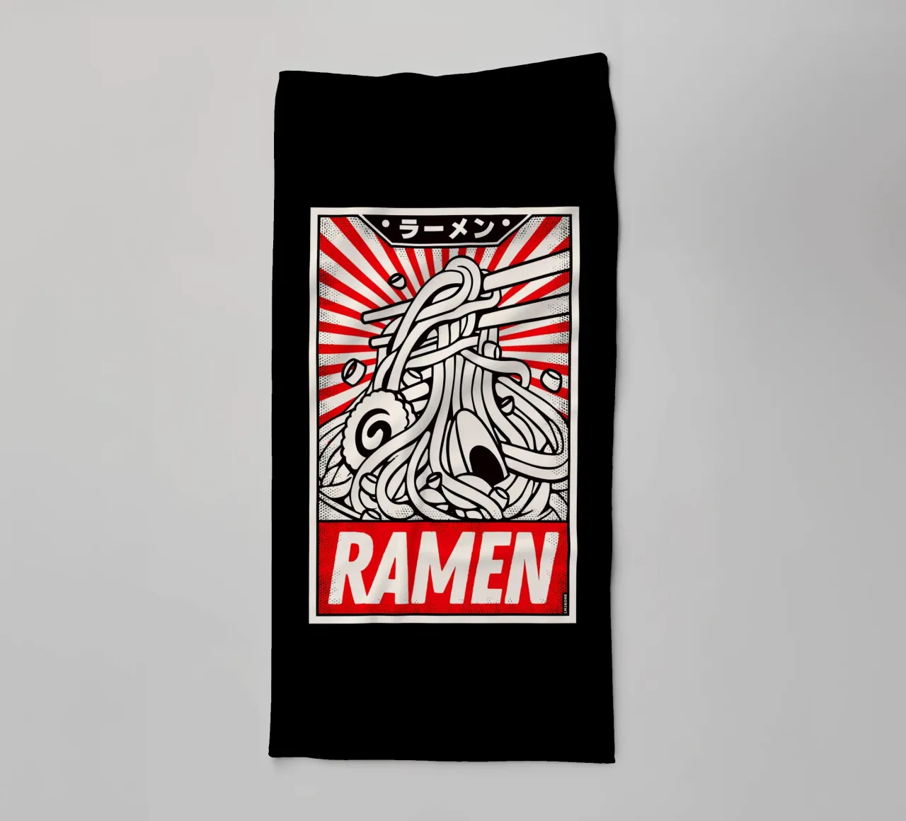 Poster retrò Ramen Vintage asciugamano da bagno da LM2KONE