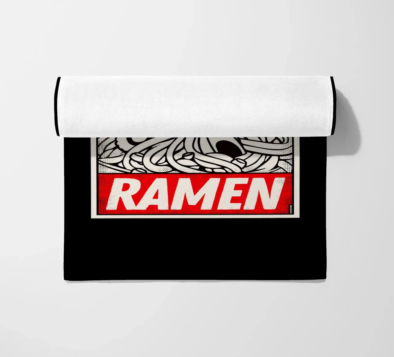 Poster retrò Ramen Vintage telo mare da LM2KONE