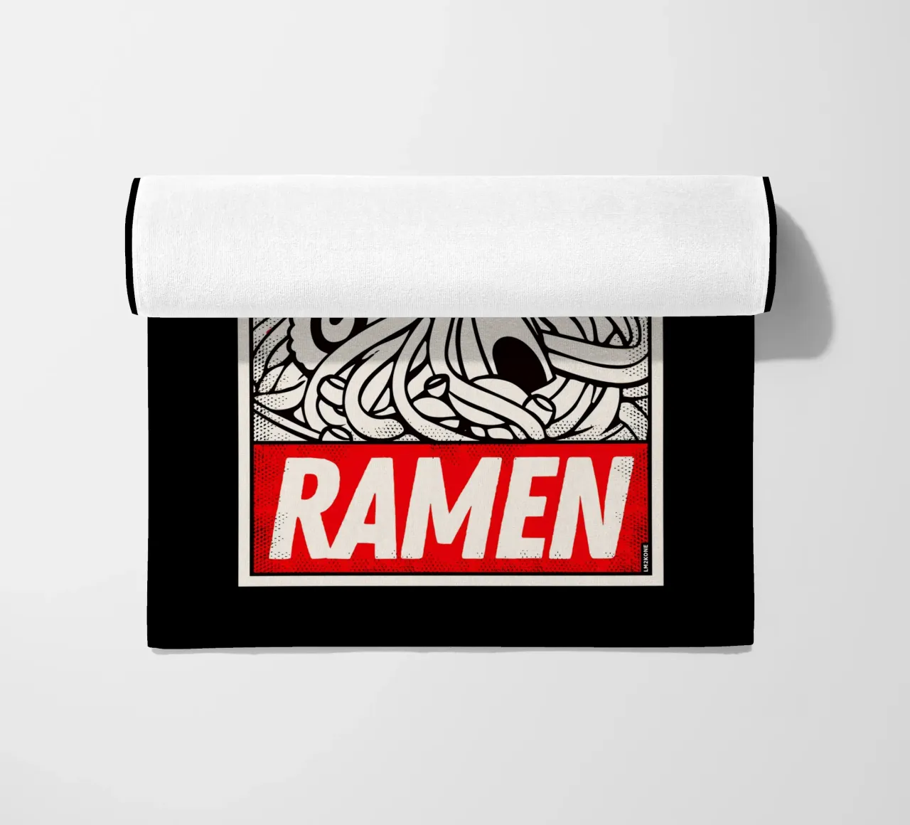 Poster retrò Ramen Vintage telo mare da LM2KONE