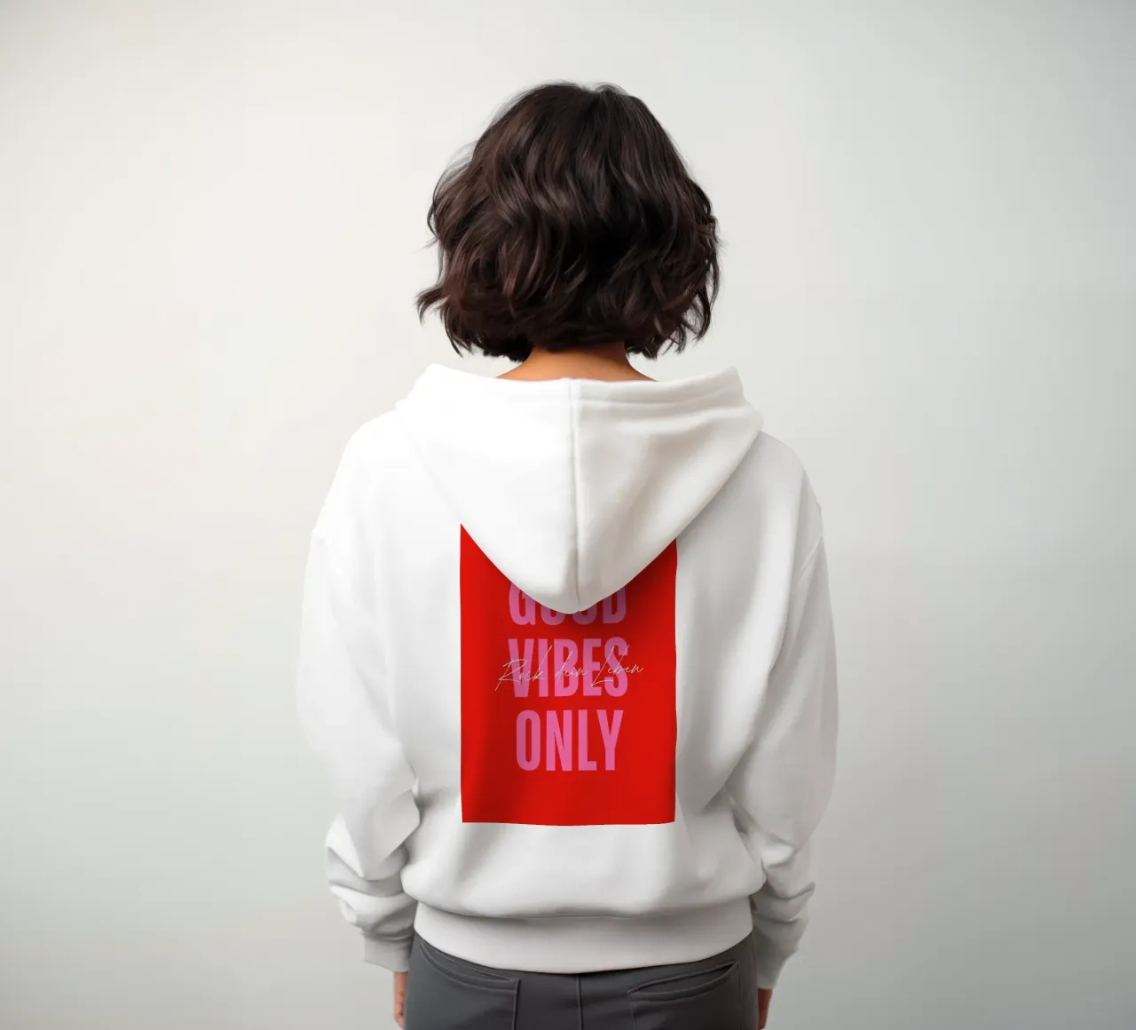 GOOD VIBES ONLY - Rock dein Leben felpa con cappuccio da DigiWunderwerk