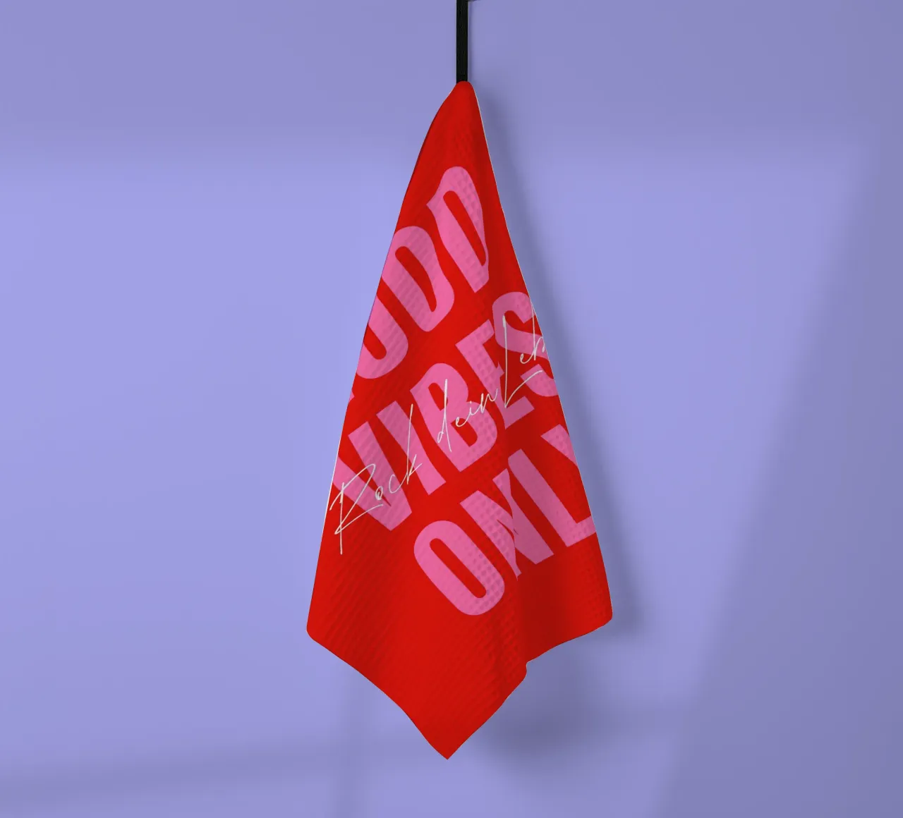 GOOD VIBES ONLY - Rock dein Leben canovaccio da cucina da DigiWunderwerk