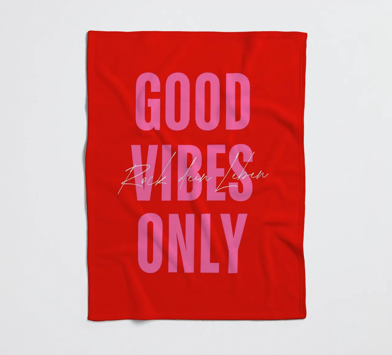 GOOD VIBES ONLY - Rock dein Leben coperta in pile da DigiWunderwerk