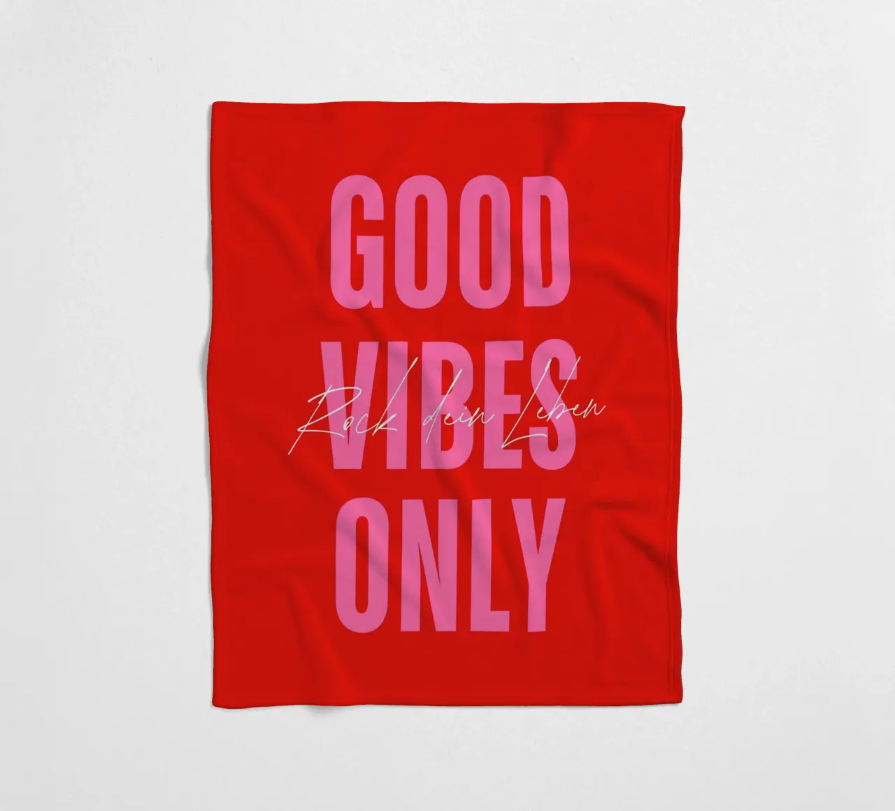 GOOD VIBES ONLY - Rock dein Leben coperta in pile da DigiWunderwerk
