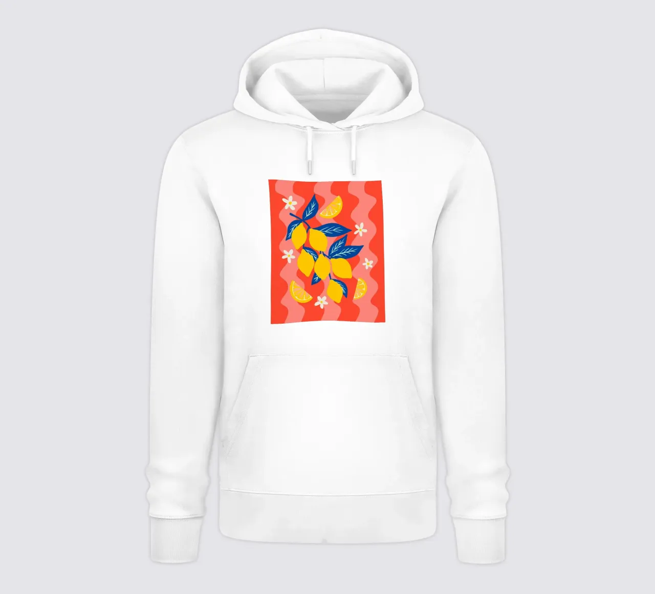 Ramo di limone colorato felpa con cappuccio da Wackapacka