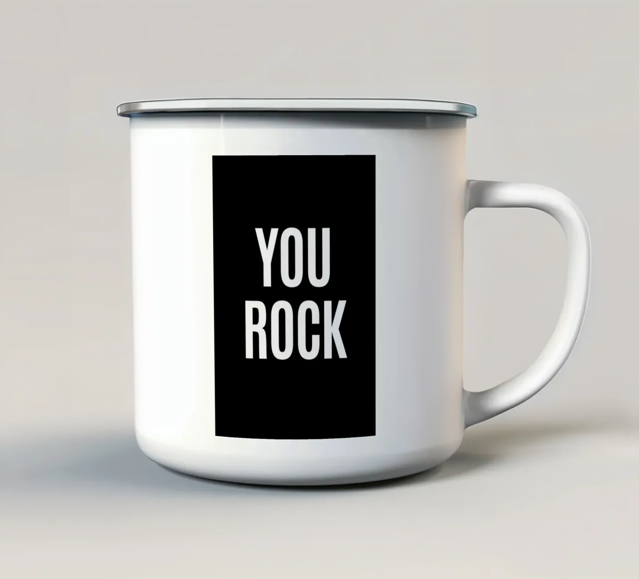 YOU ROCK tazza in smalto da DigiWunderwerk