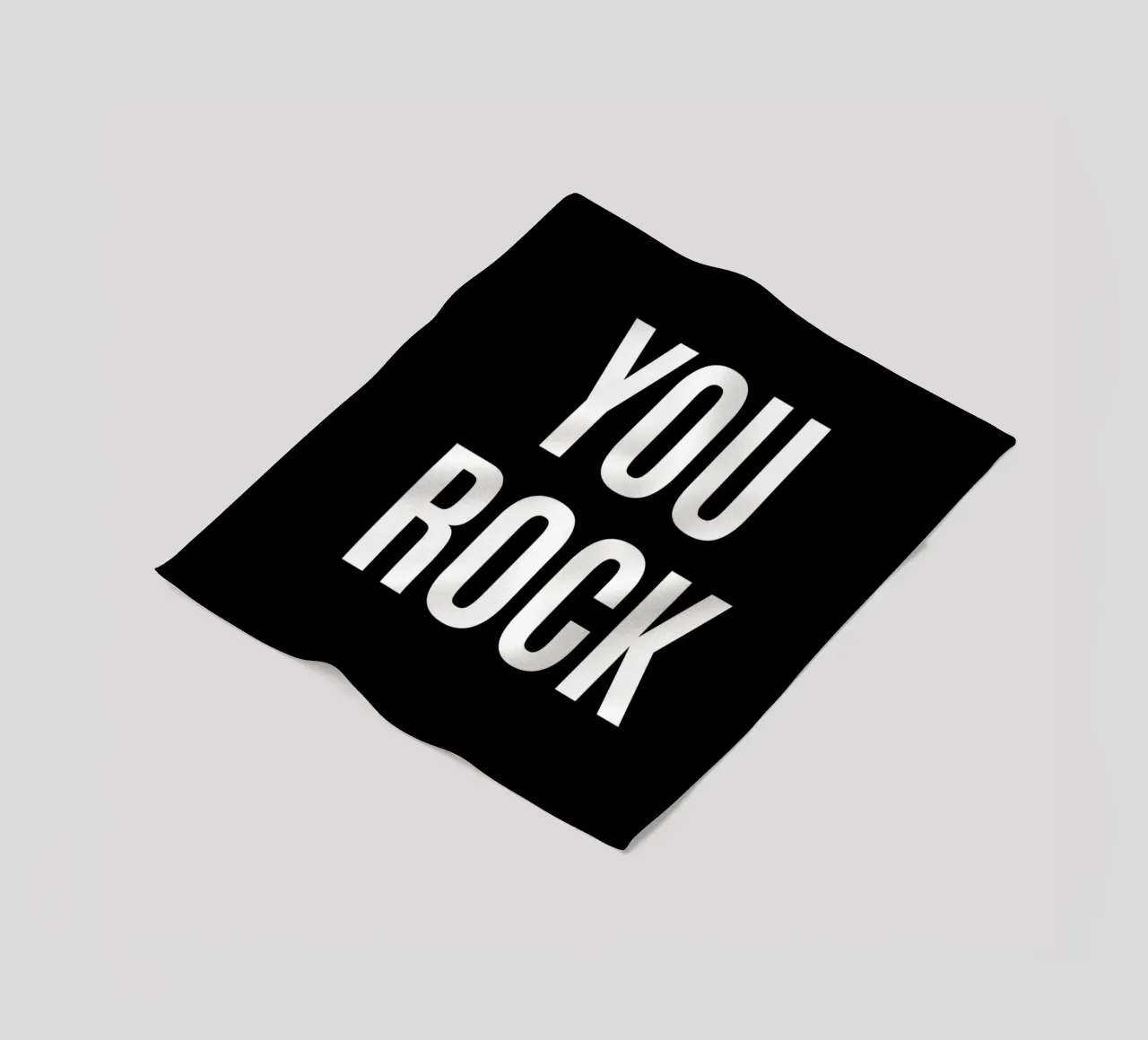 YOU ROCK fleece blanket by DigiWunderwerk