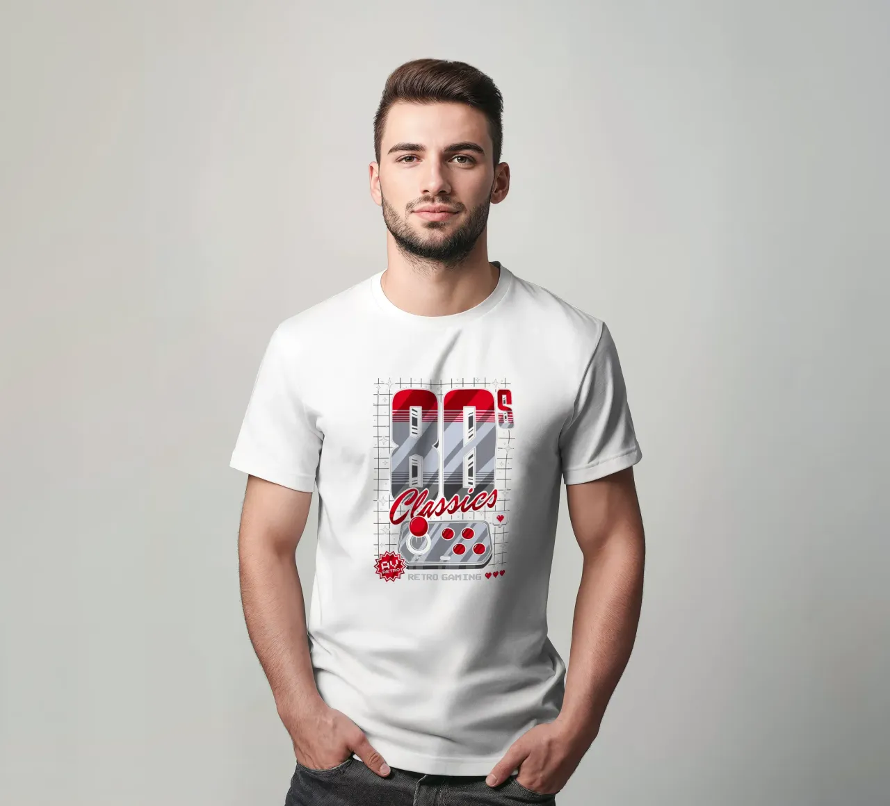 Classici degli anni '80 Gioco retrò t-shirt da LM2KONE