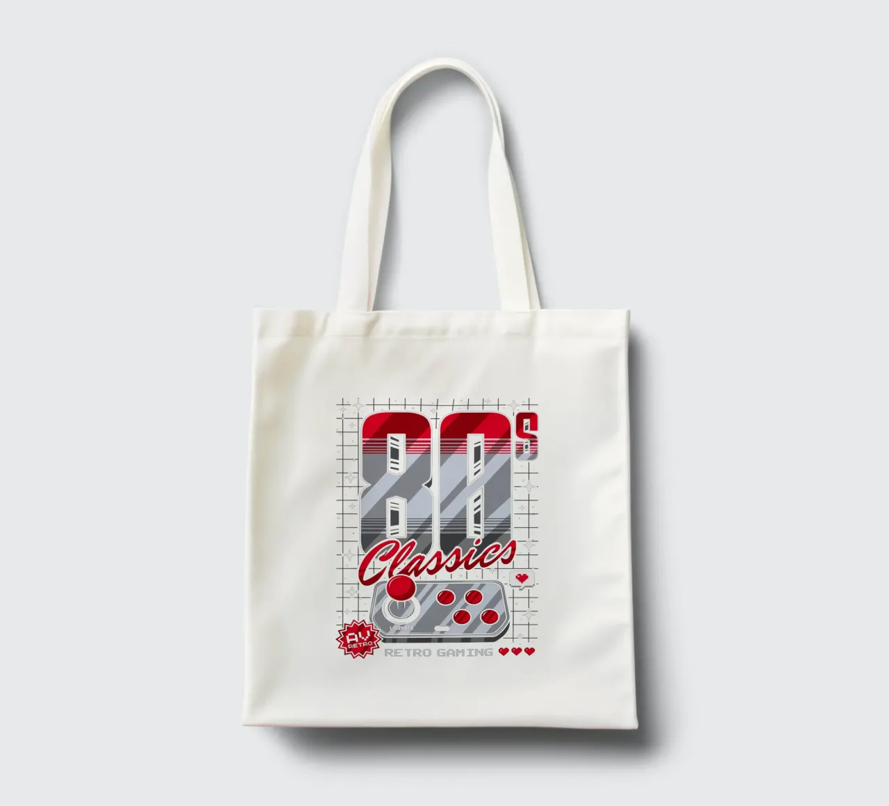 Classici degli anni '80 Gioco retrò borsa in juta da LM2KONE