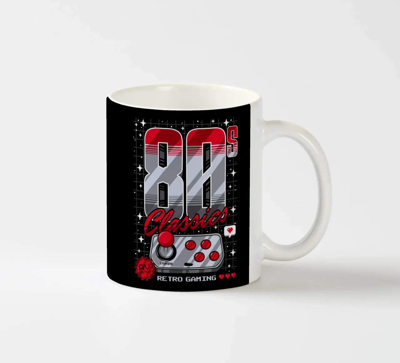 Classici degli anni '80 Gioco retrò tazza in ceramica da LM2KONE
