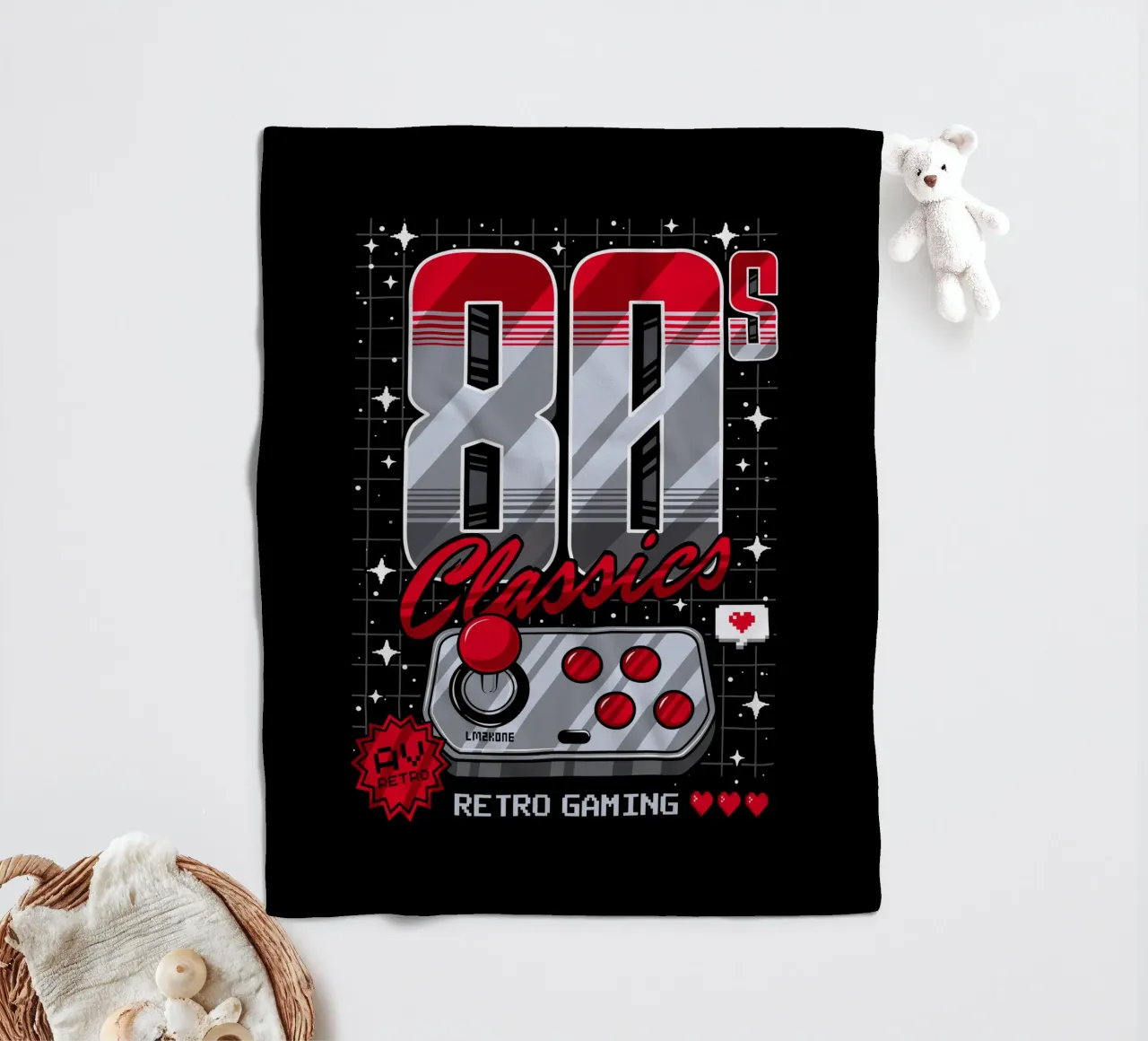 Classici degli anni '80 Gioco retrò coperta in pile da LM2KONE