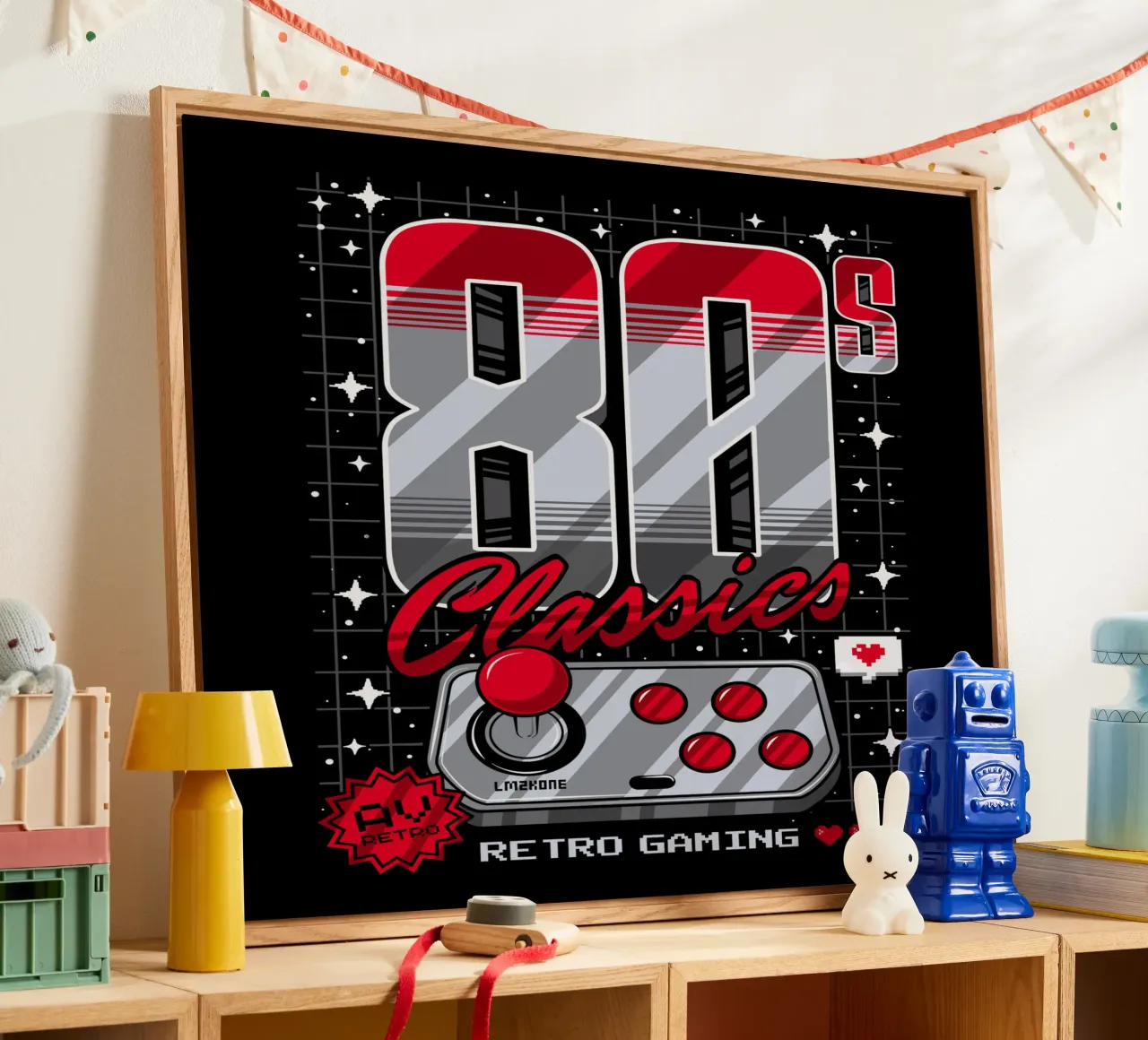 Classici degli anni '80 Gioco retrò plexiglass da LM2KONE