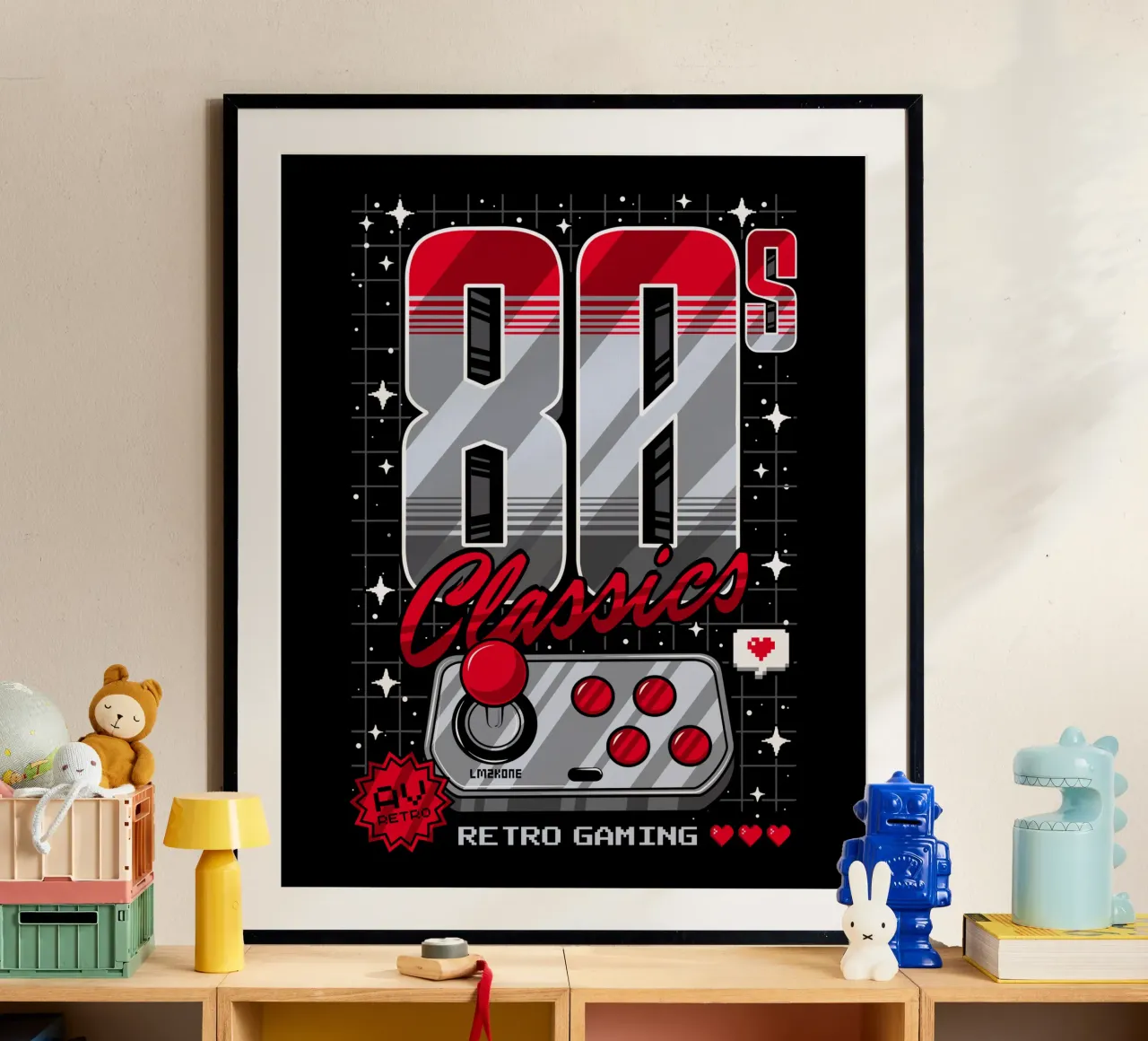 Classici degli anni '80 Gioco retrò poster da LM2KONE