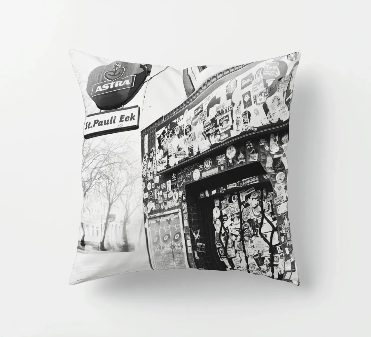 Hamburg | St. Pauli | St. Pauli Eck | cuscino da DigiWunderwerk