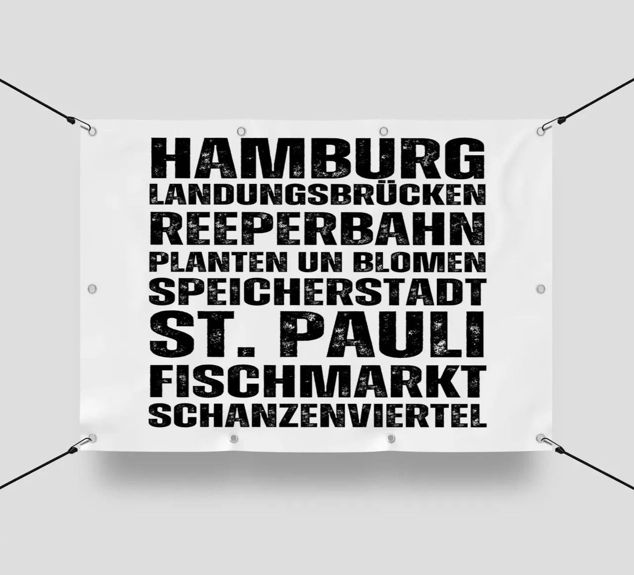 Hamburg Orte telo in pvc da DigiWunderwerk