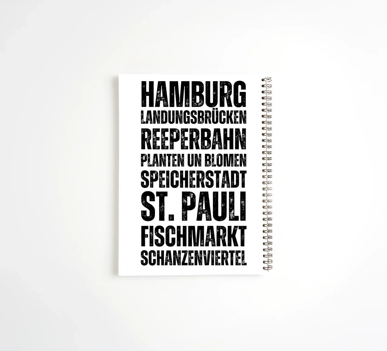 Hamburg Orte spiral notebook by DigiWunderwerk