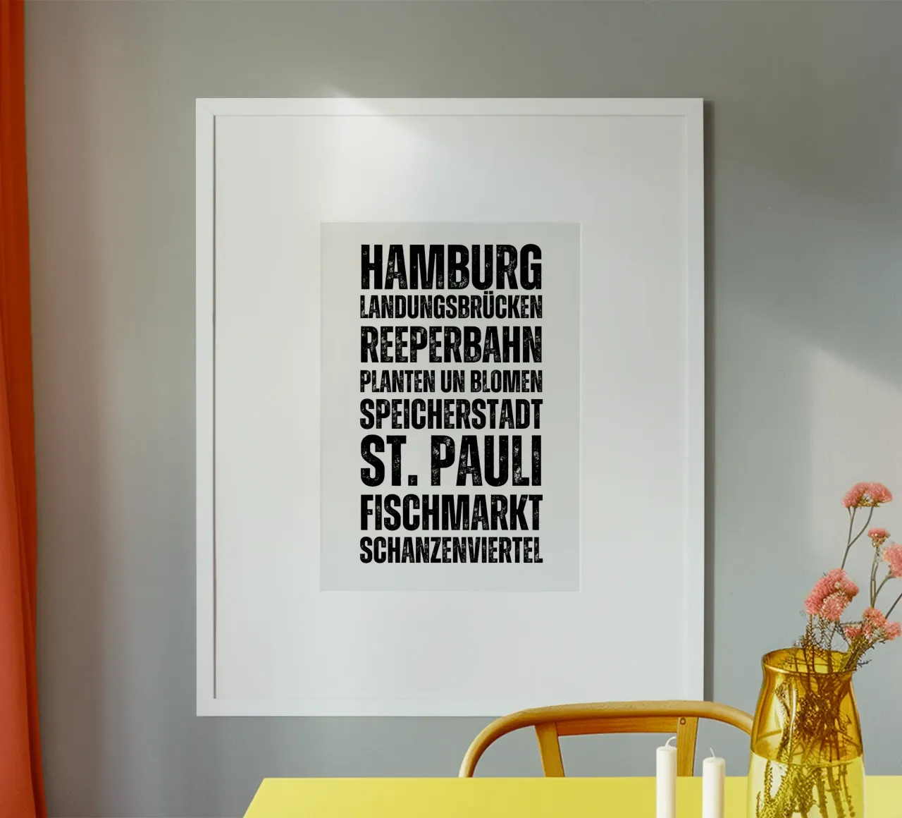 Hamburg Orte poster da DigiWunderwerk