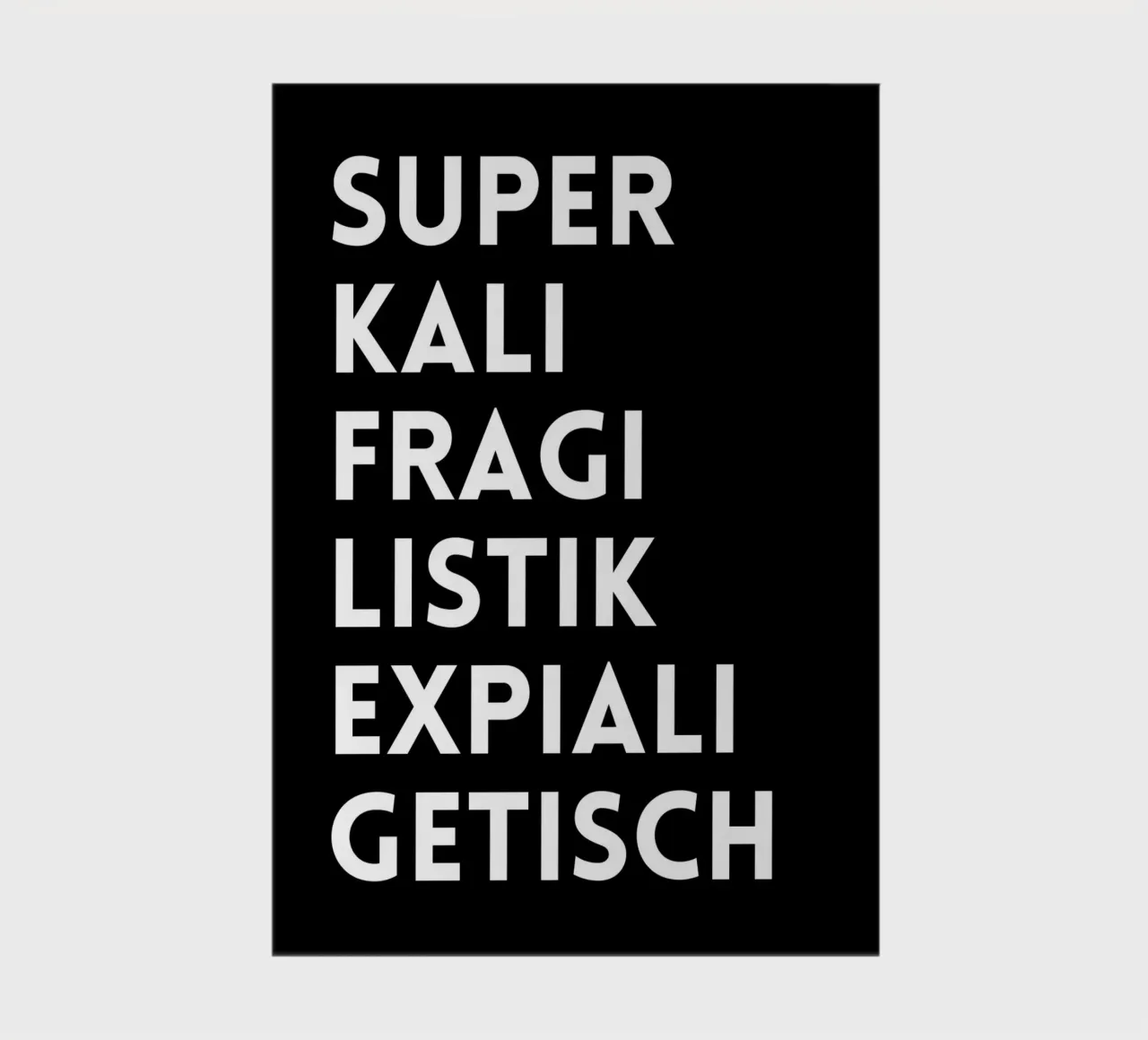 SUPERKALIFRAGILISTIKEXPIALIGETISCH notebook by DigiWunderwerk