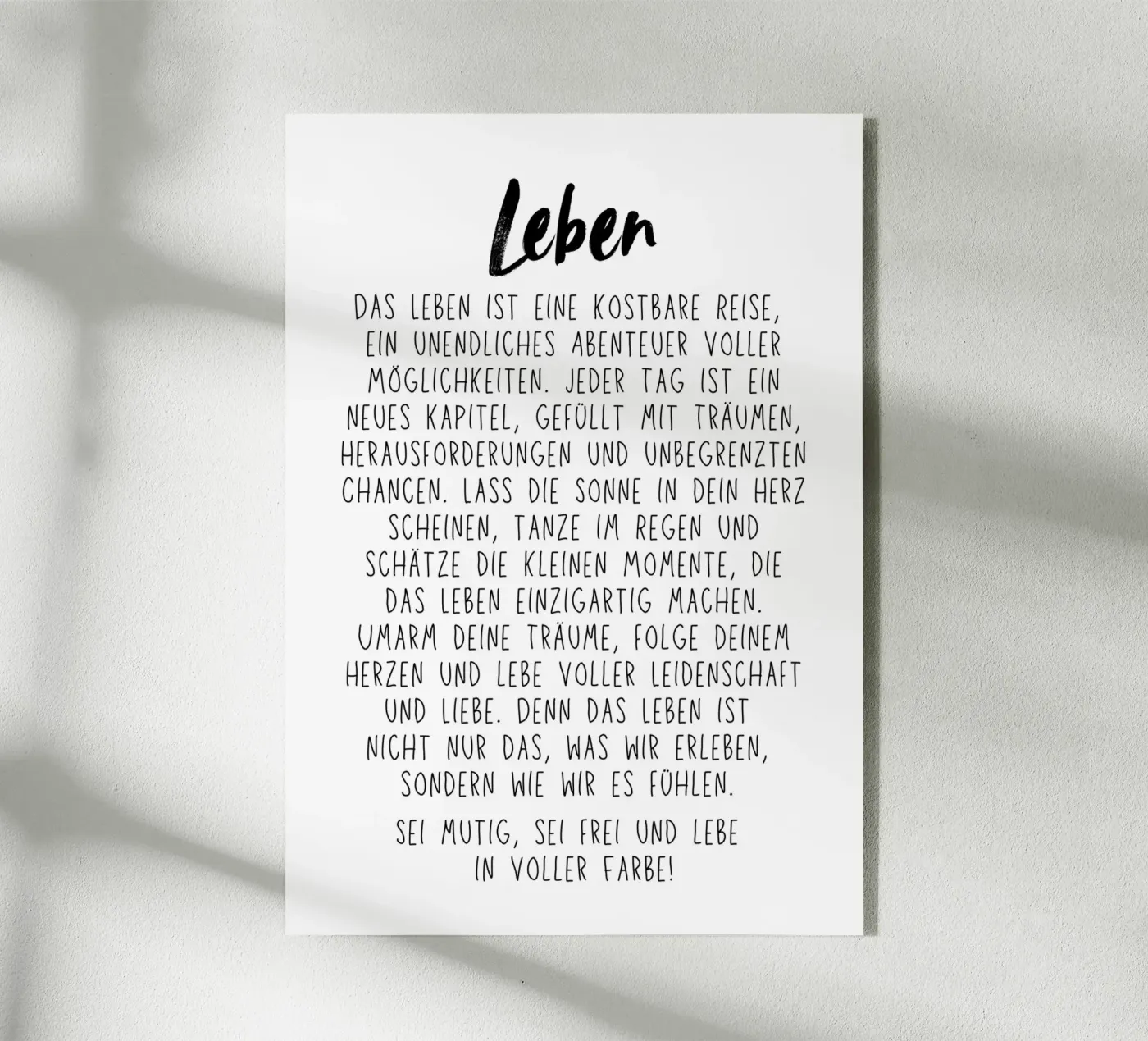 Leben plexiglas de DigiWunderwerk