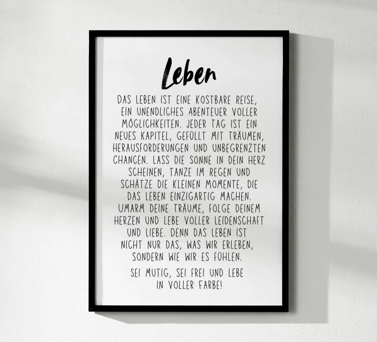 Leben poster da DigiWunderwerk