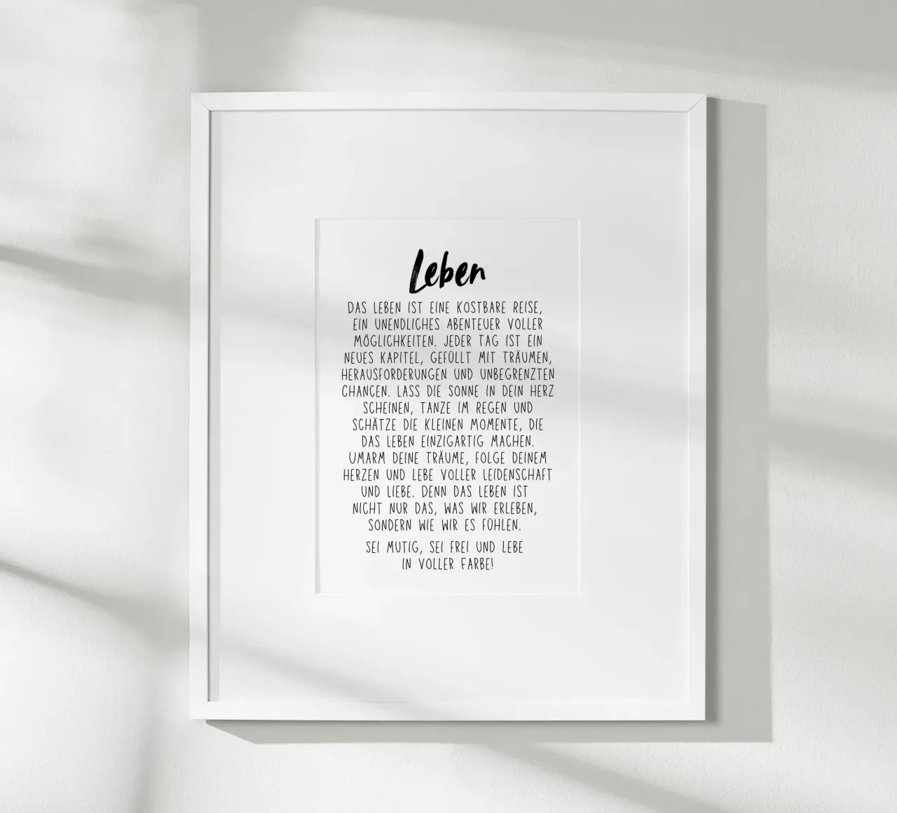 Leben poster da DigiWunderwerk