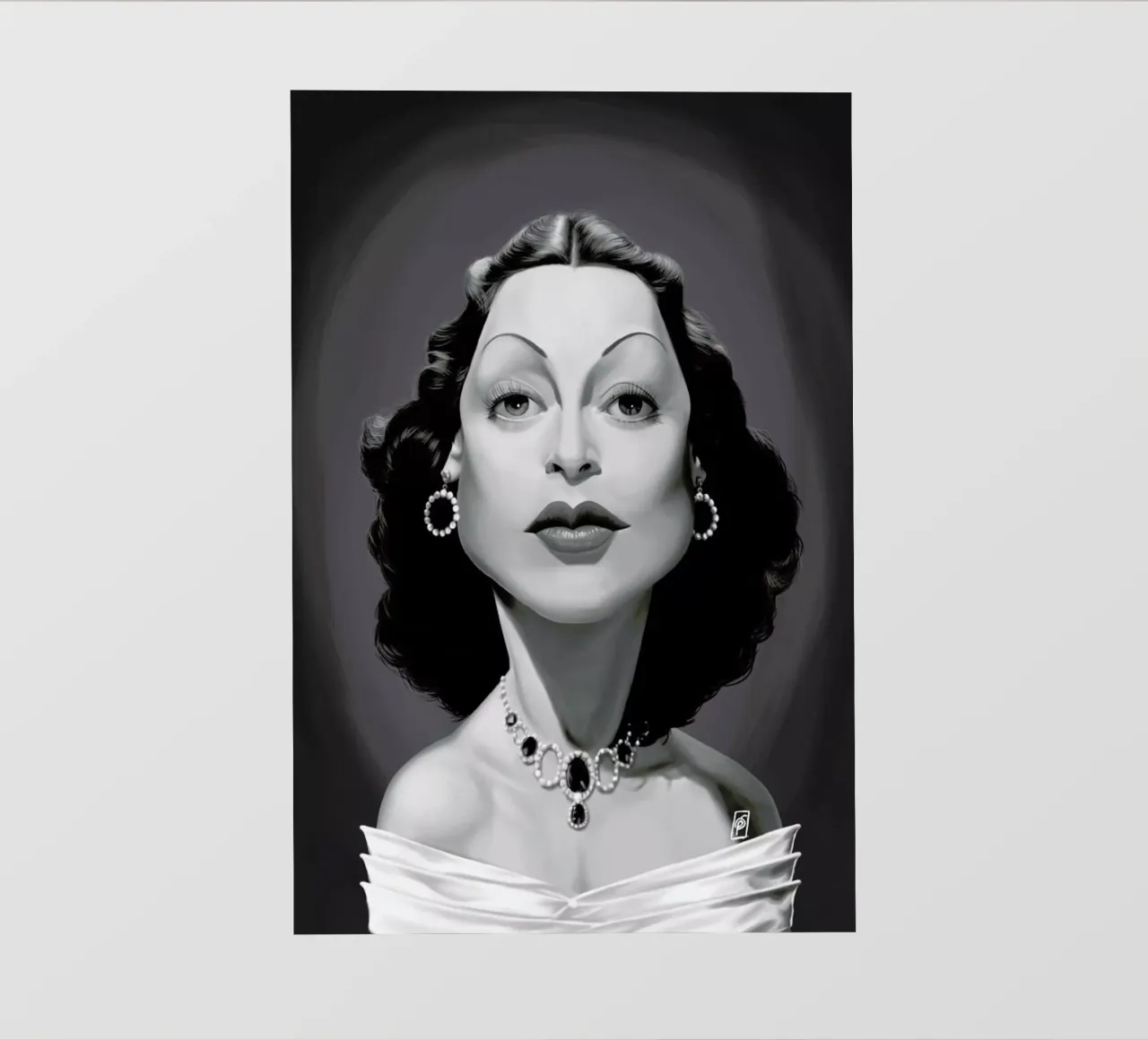 Hedy Lamarr pellicola backlit da Rob Art | Illustration