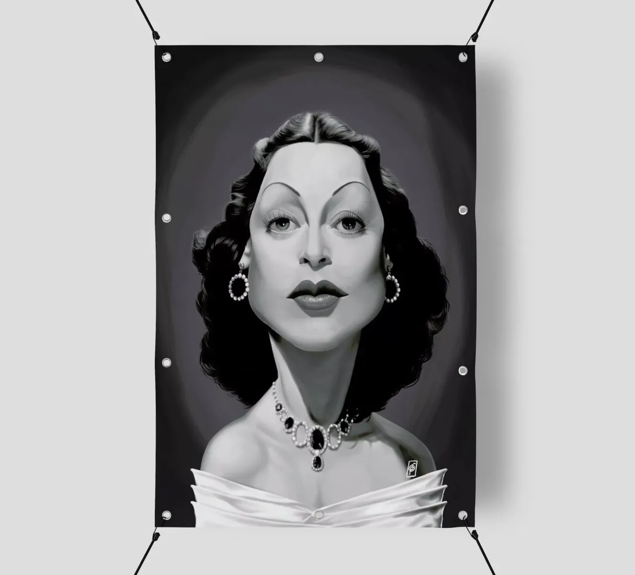 Hedy Lamarr telo in pvc da Rob Art | Illustration