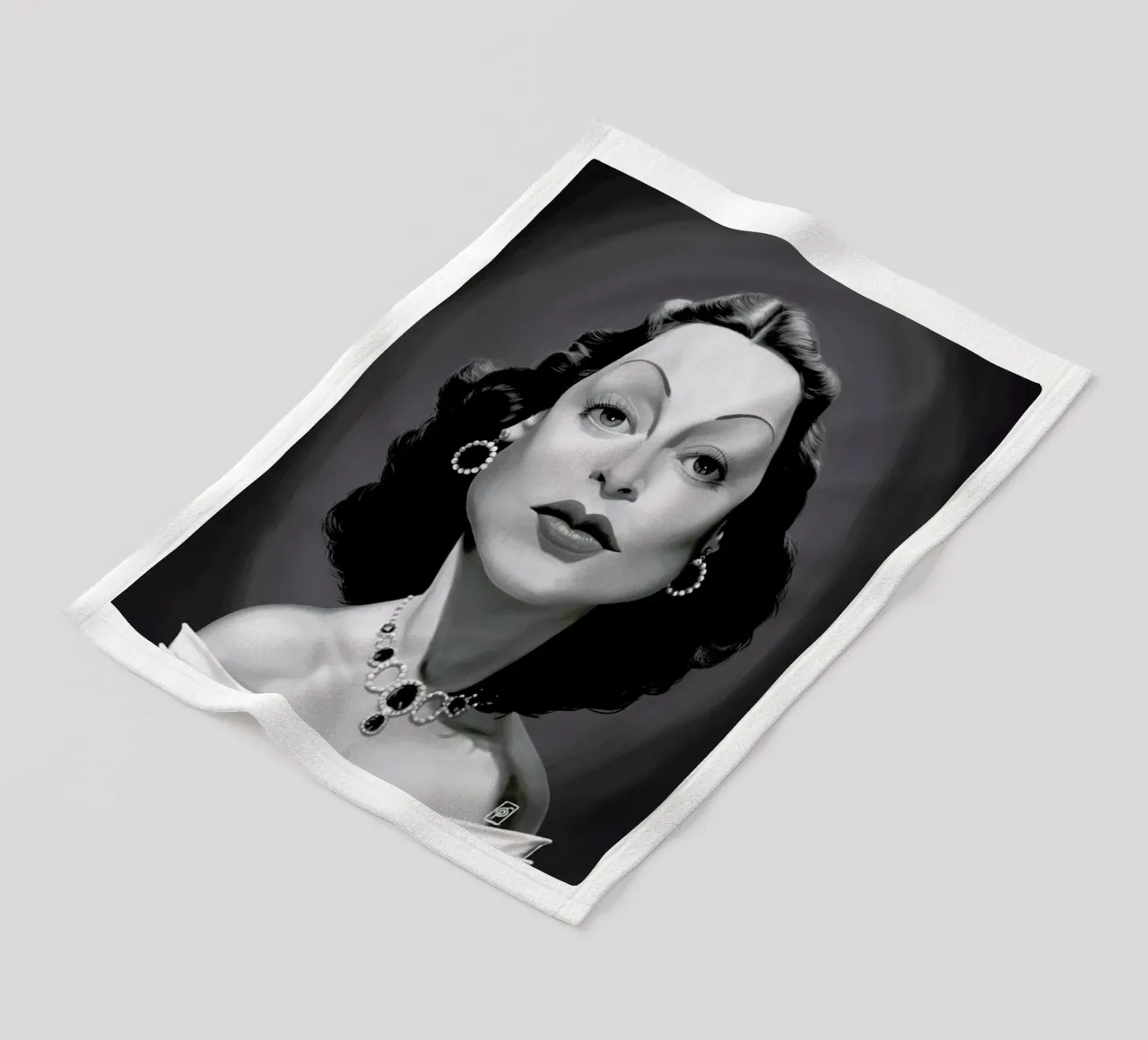 Hedy Lamarr coperta in pile da Rob Art | Illustration