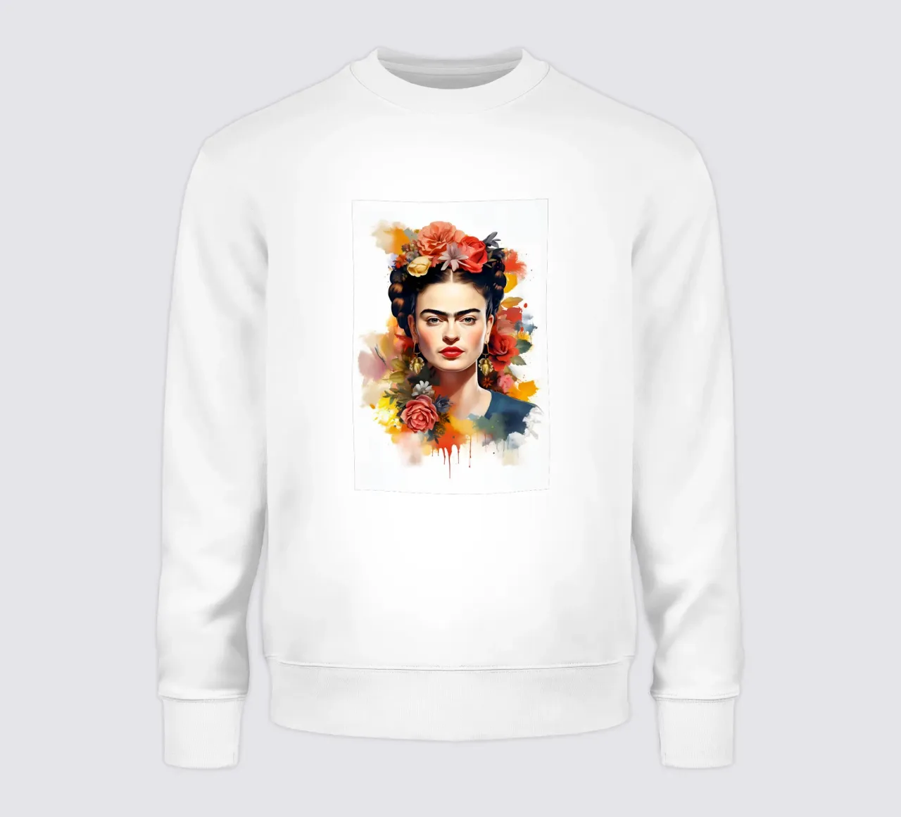 Wonderful Frida Aquarell sweatshirt by Carinaprint