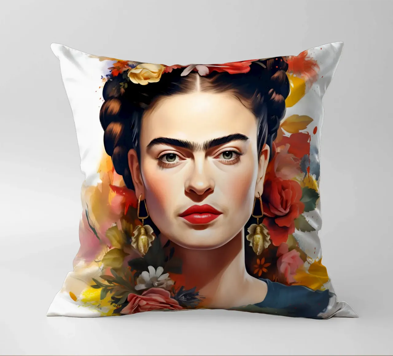Meraviglioso Frida Aquarell cuscino da Carinaprint