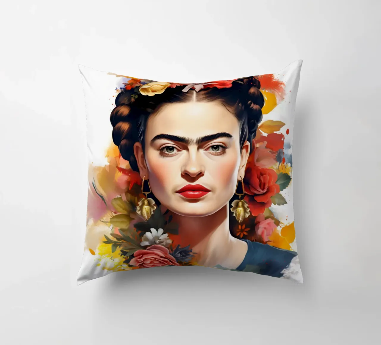 Meraviglioso Frida Aquarell cuscino da Carinaprint