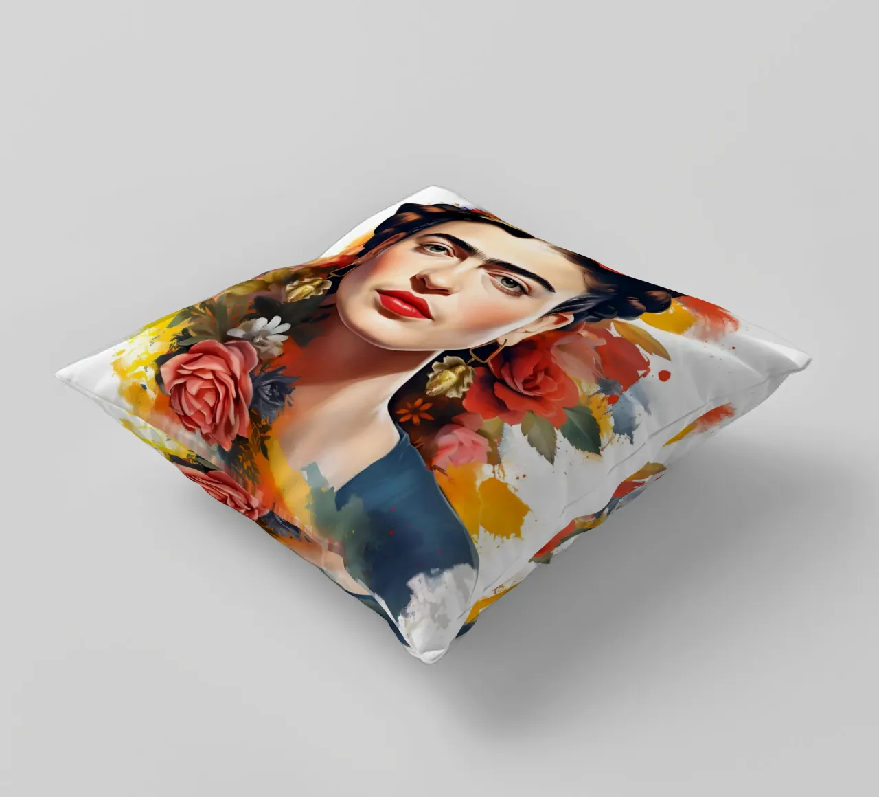 Meraviglioso Frida Aquarell cuscino da Carinaprint
