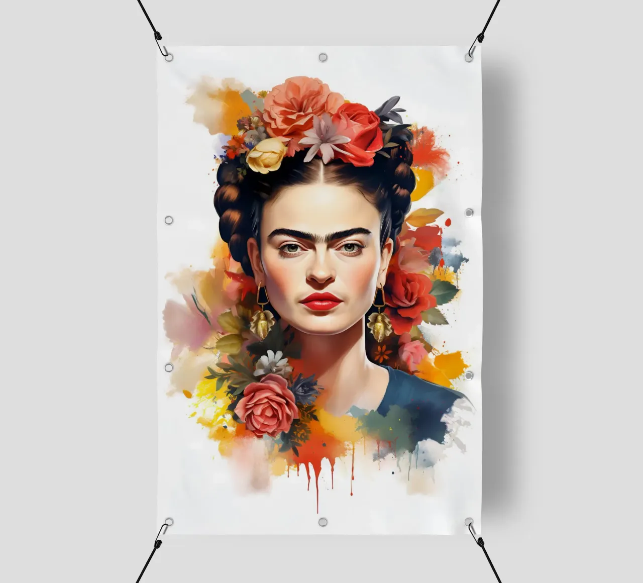 Meraviglioso Frida Aquarell telo in pvc da Carinaprint