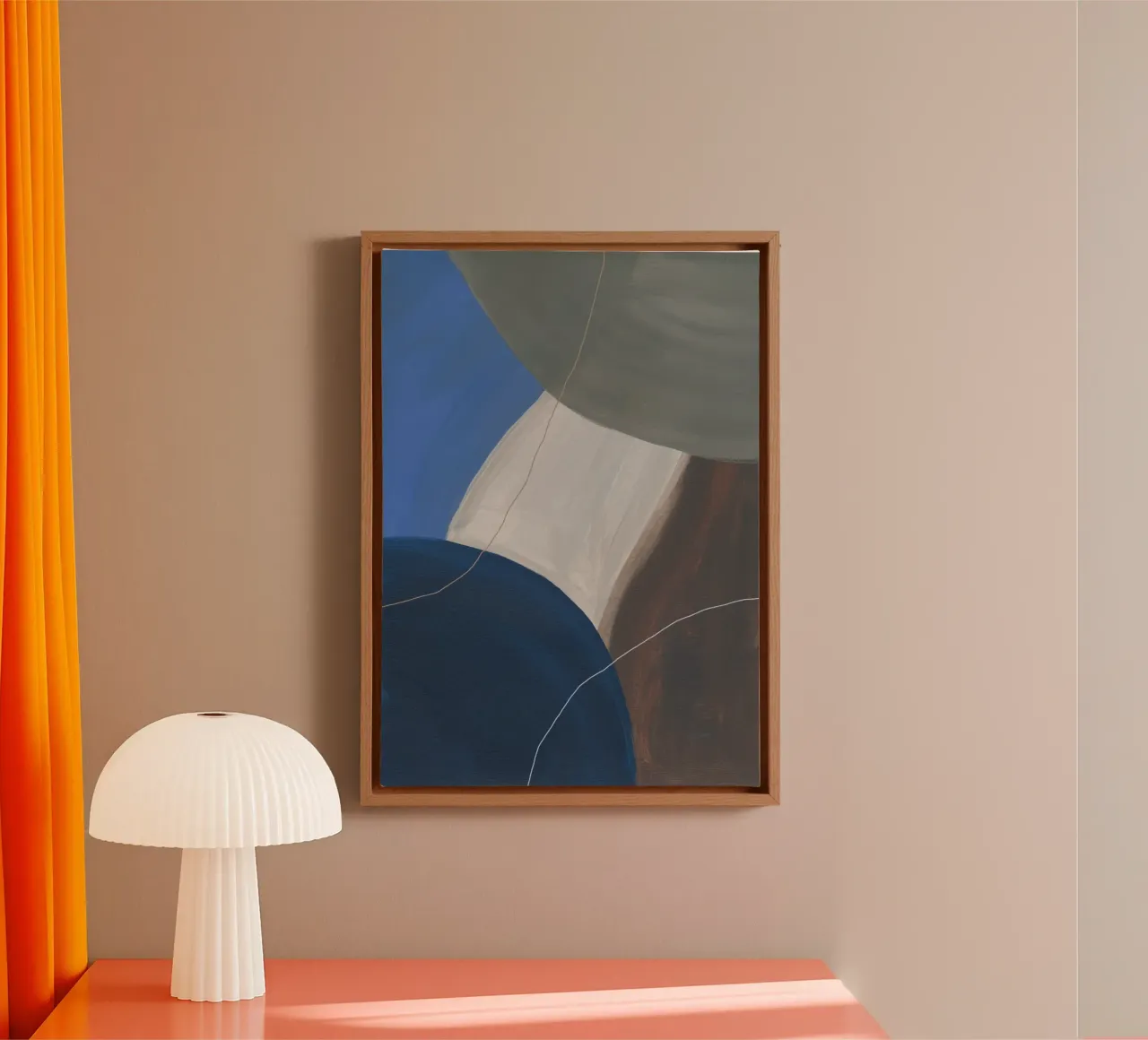 Graphic 257 tela con Cornice a cassetta da Mareike Böhmer