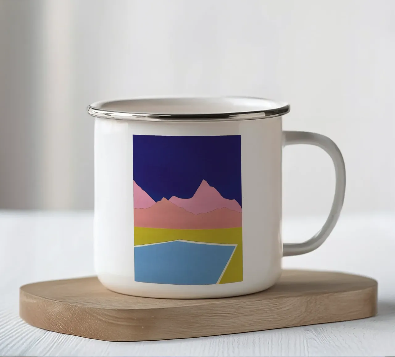 Pool In The Hills tazza in smalto da Rosi Feist