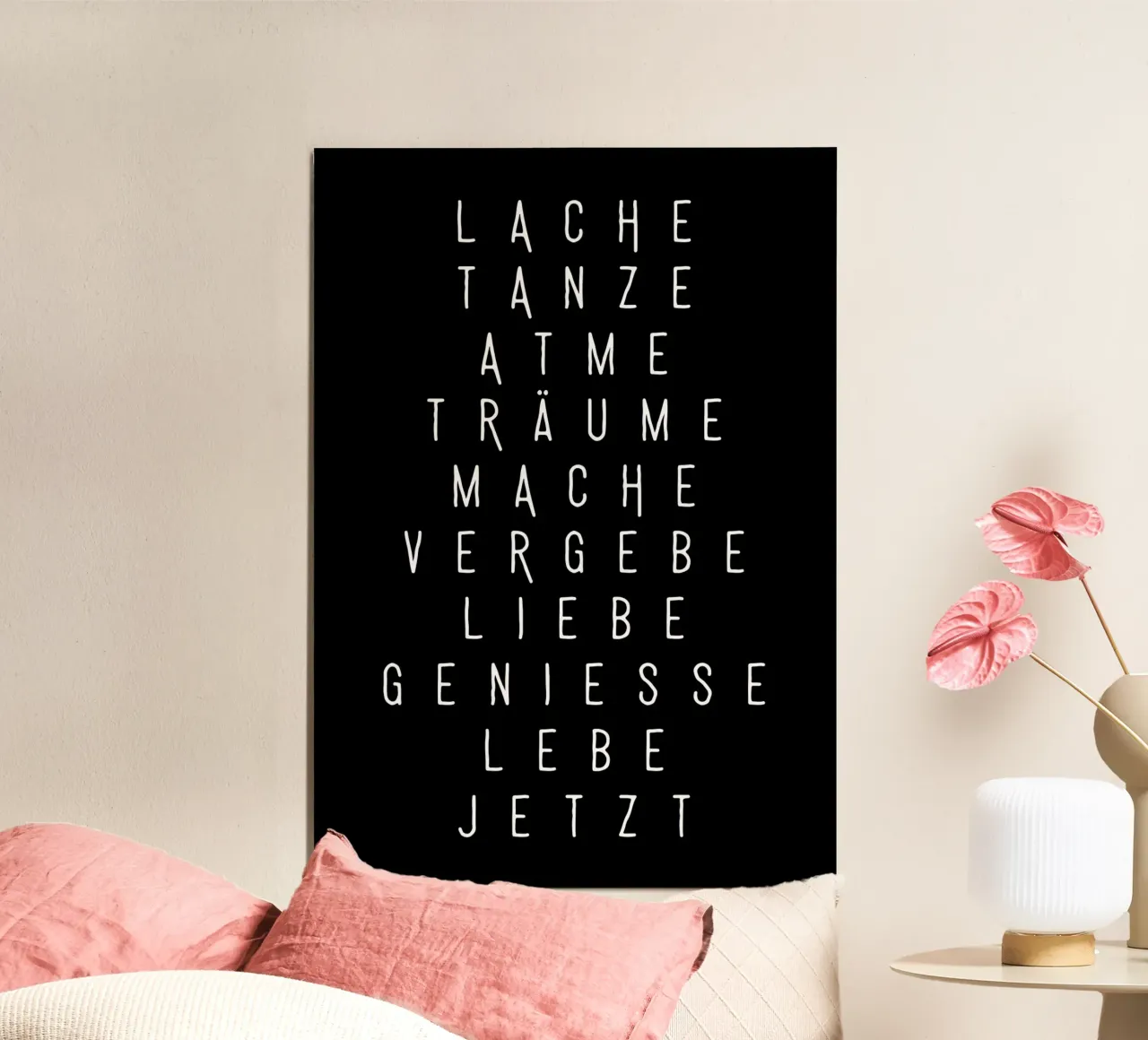 LACHE | TANZE | ATME | TRÄUME poster by DigiWunderwerk
